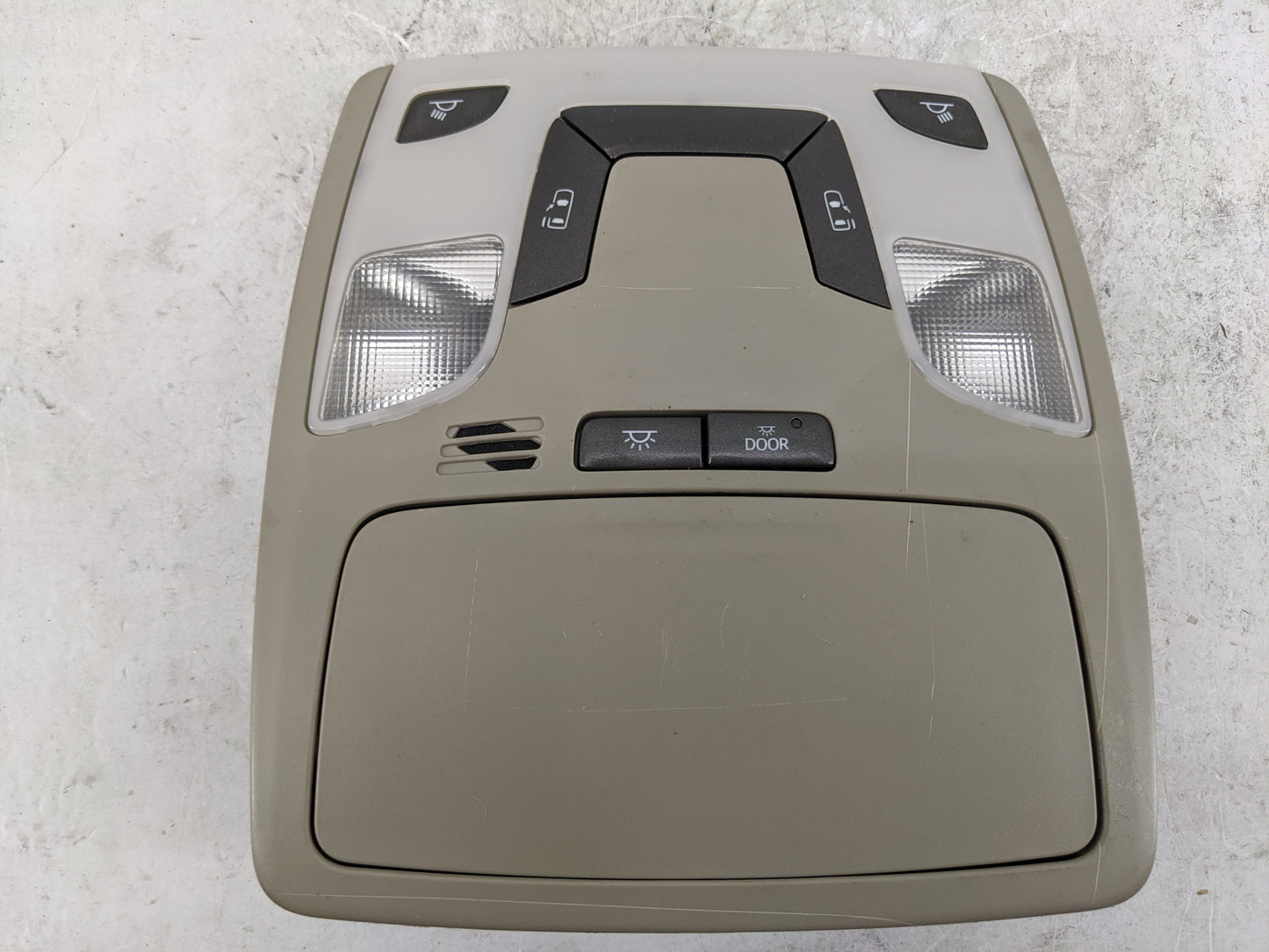 2013 Toyota Sienna Overhead Roof Console Tan - Oemusedautoparts1.com