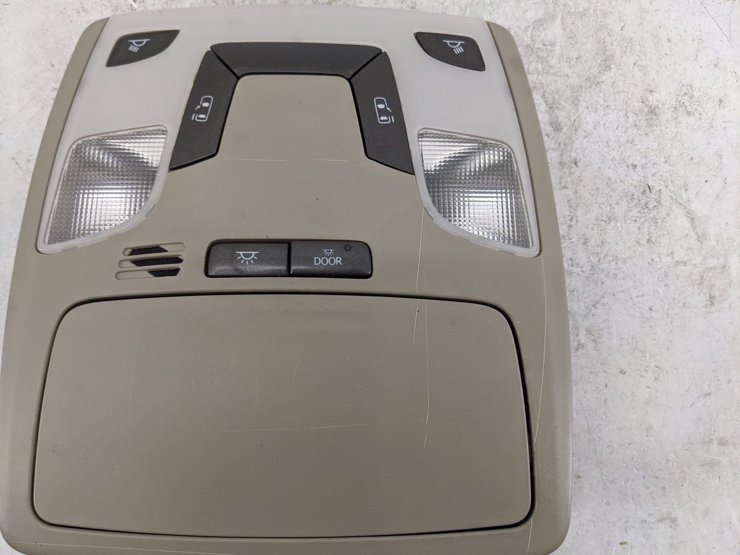 2013 Toyota Sienna Overhead Roof Console Tan - Oemusedautoparts1.com