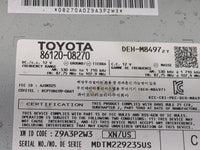 2011-2014 Toyota Sienna Radio AM FM Cd Player Receiver Replacement P/N:86120-08270 DEH-M8497 Fits Fits 2011 2012 2013 2014 O