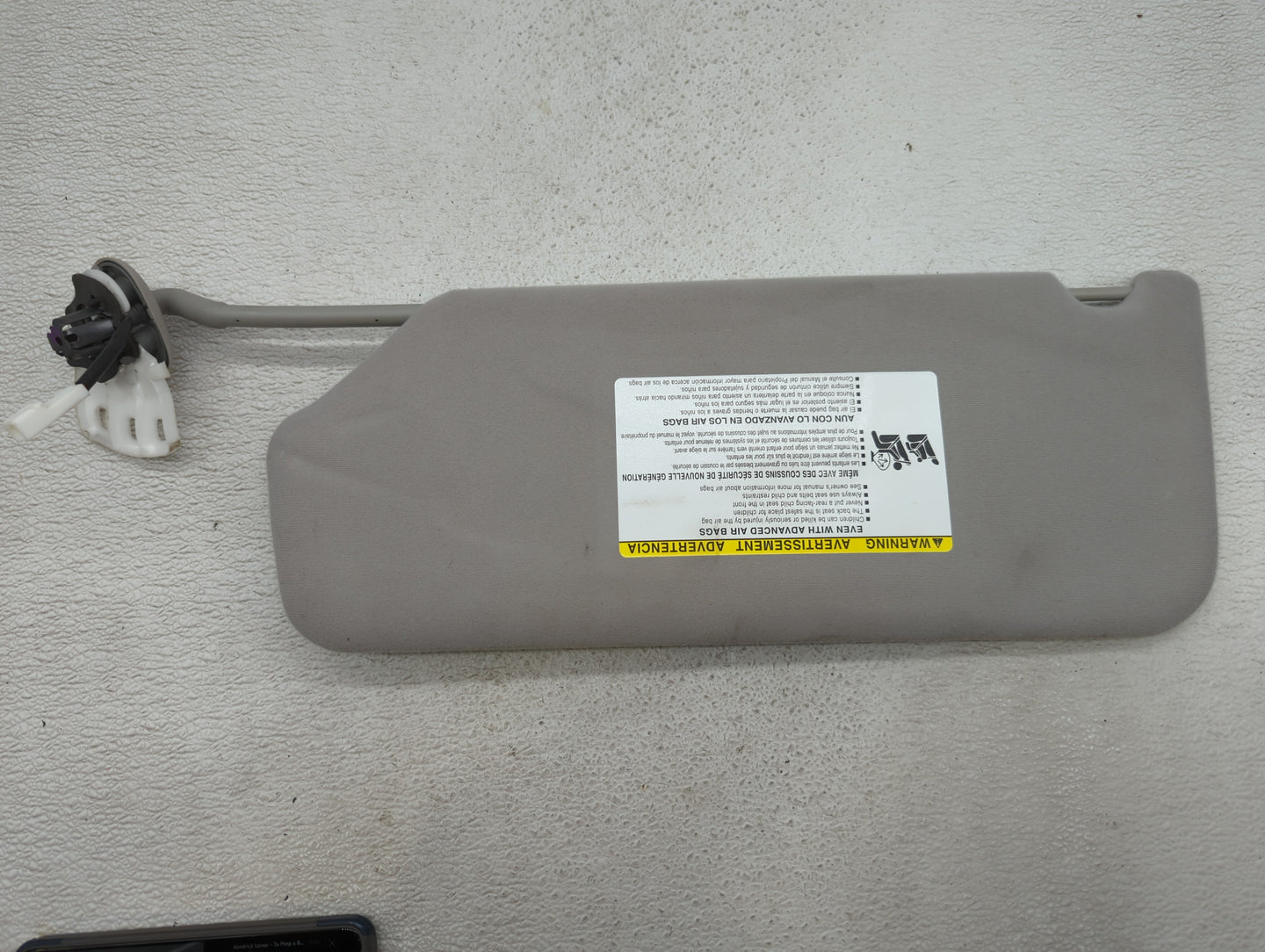 2011-2014 Toyota Sienna Sun Visor Shade Replacement Passenger Right Mirror Fits Fits 2011 2012 2013 2014 OEM Used Auto Parts