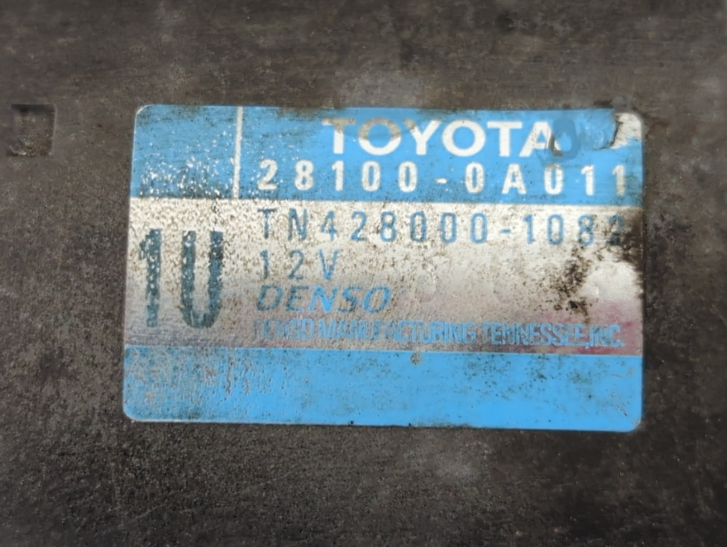 2004-2015 Toyota Sienna Car Starter Motor Solenoid OEM P/N:TN428000-1082 28100-0A011 Fits OEM Used Auto Parts - Oemusedautop