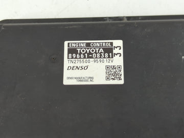 2013-2014 Toyota Sienna PCM Engine Control Computer ECU ECM PCU OEM P/N:89661-08381 Fits Fits 2013 2014 OEM Used Auto Parts