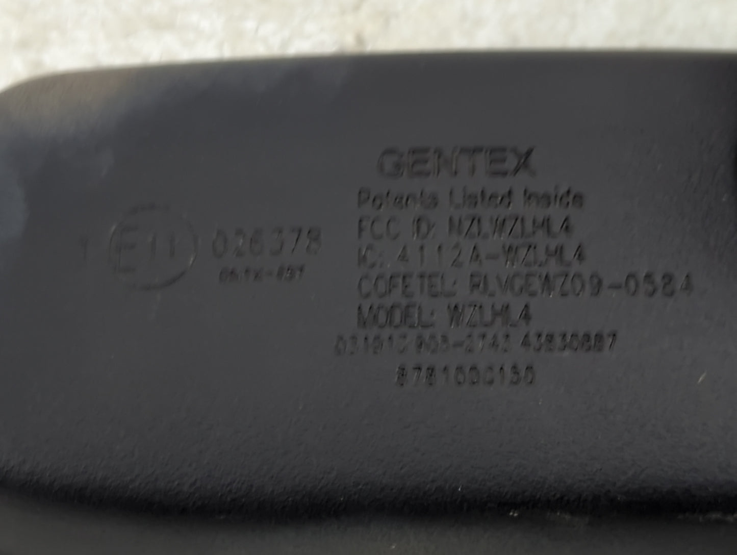 2013 Toyota Tundra Interior Rear View Mirror Replacement OEM P/N:NZLWZLHL4 4112A-WZLHL4, WZLHL4, 026378 Fits OEM Used Auto P
