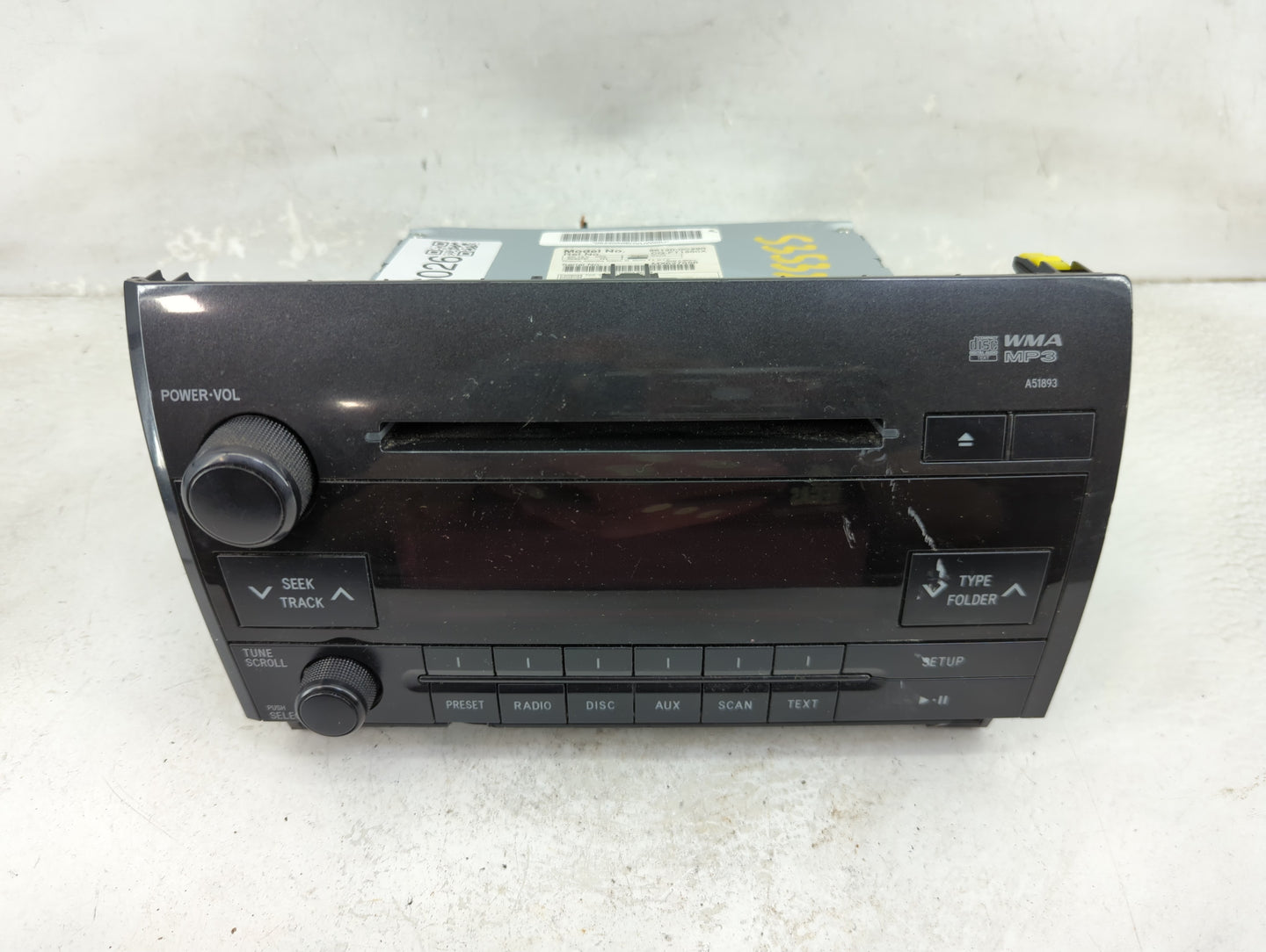 2010-2013 Toyota Tundra Radio AM FM Cd Player Receiver Replacement P/N:86120-0C290 CQ-FT1960X Fits Fits 2010 2011 2012 2013 