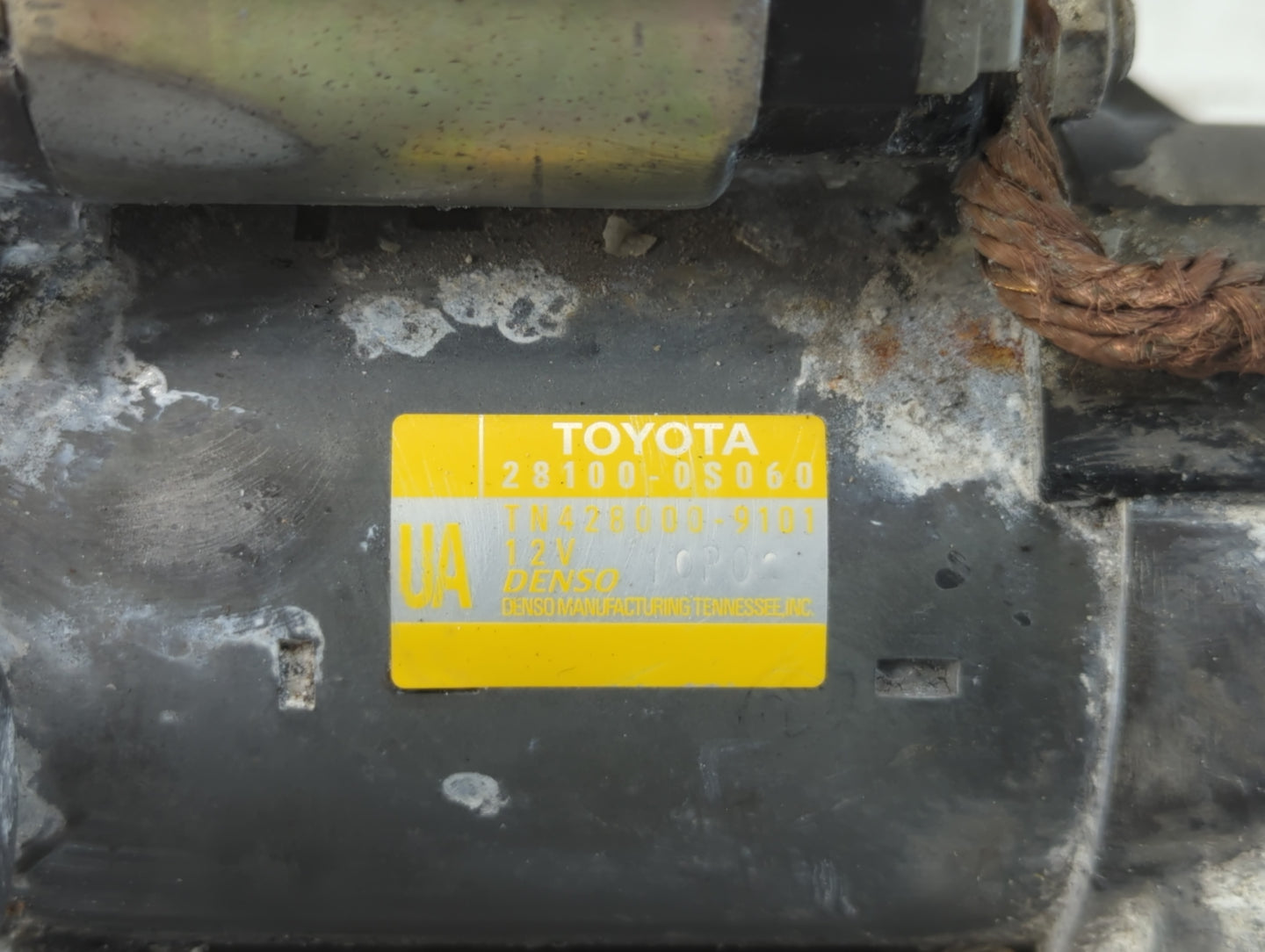 2010-2019 Toyota Tundra Car Starter Motor Solenoid OEM P/N:TN478000-9101 28100-0S060 Fits OEM Used Auto Parts - Oemusedautop