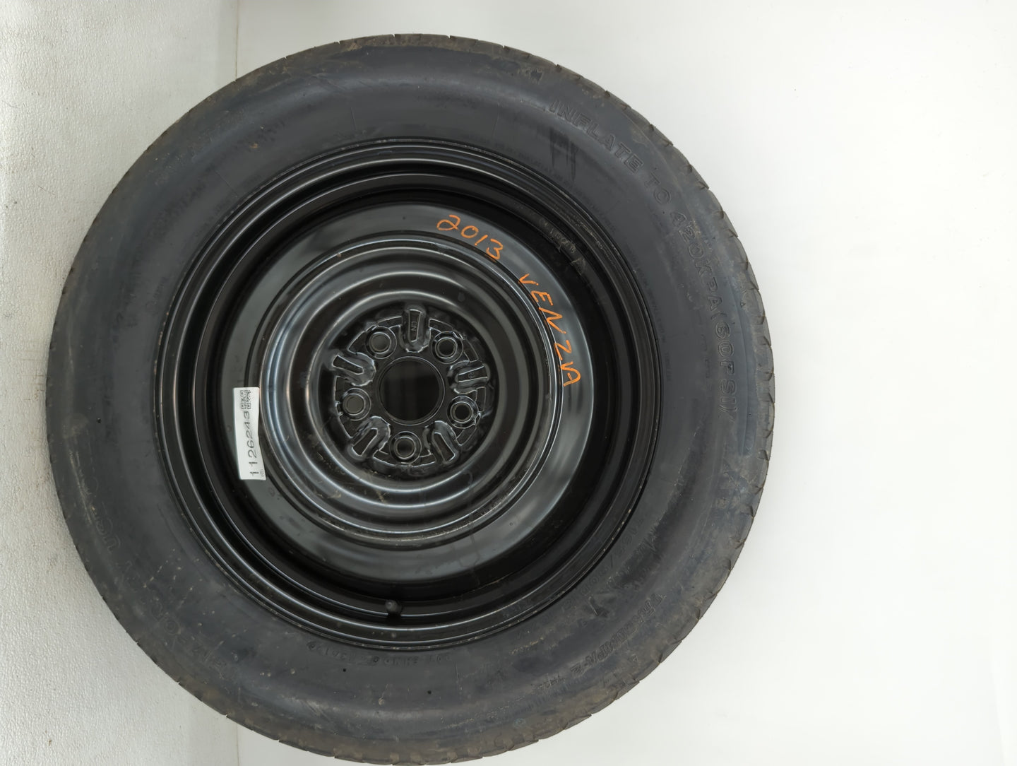 2009-2016 Toyota Venza Spare Donut Tire Wheel Rim Oem - Oemusedautoparts1.com