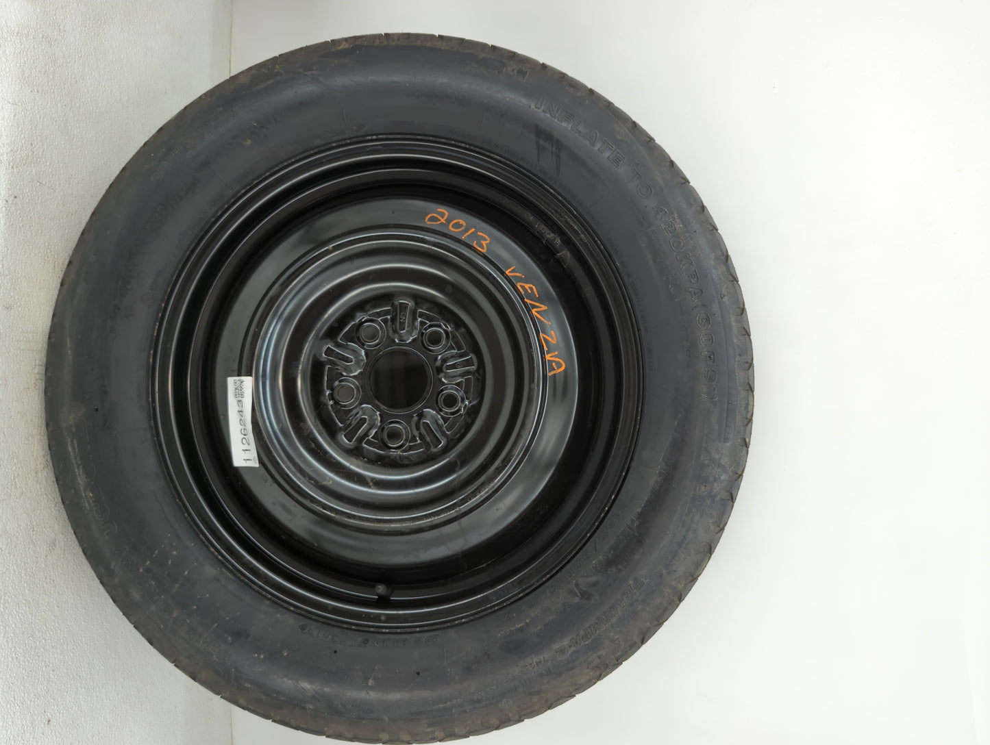2009-2016 Toyota Venza Spare Donut Tire Wheel Rim Oem - Oemusedautoparts1.com