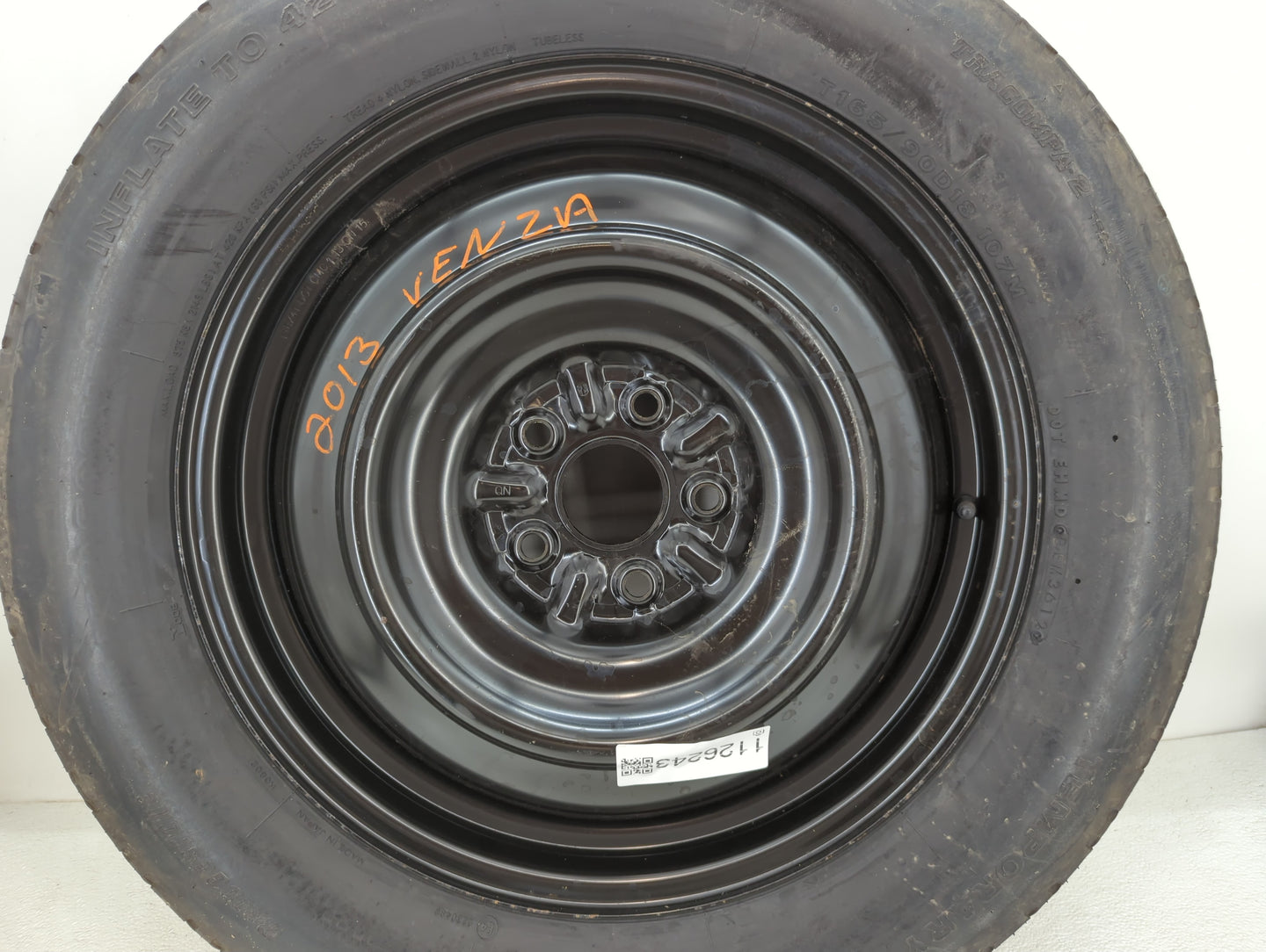 2009-2016 Toyota Venza Spare Donut Tire Wheel Rim Oem - Oemusedautoparts1.com