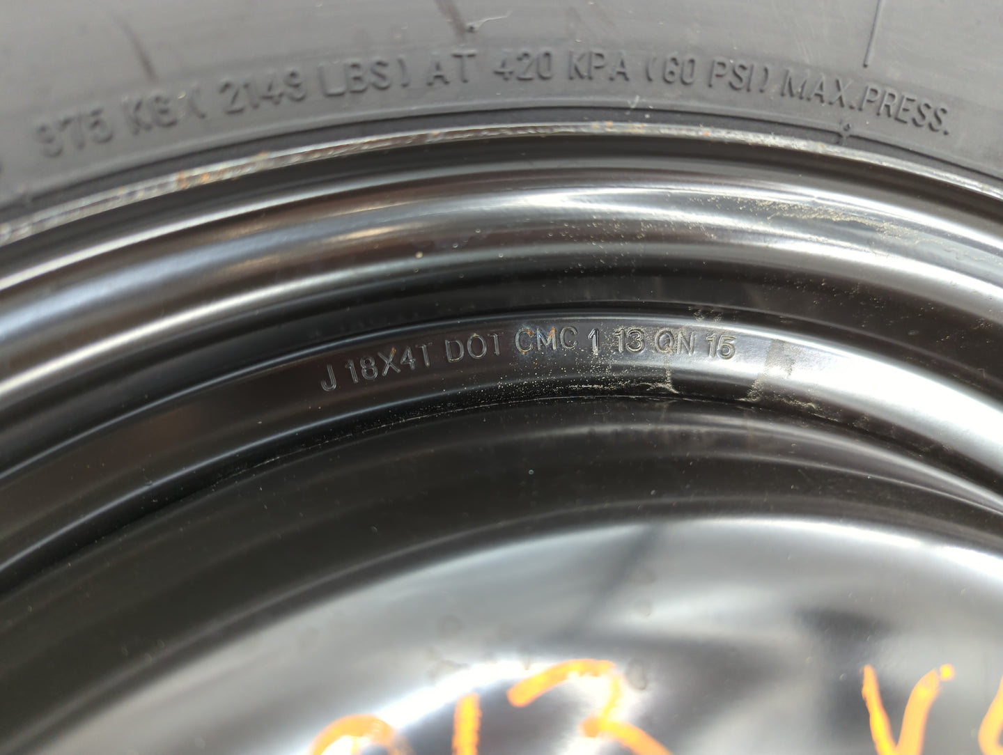 2009-2016 Toyota Venza Spare Donut Tire Wheel Rim Oem - Oemusedautoparts1.com