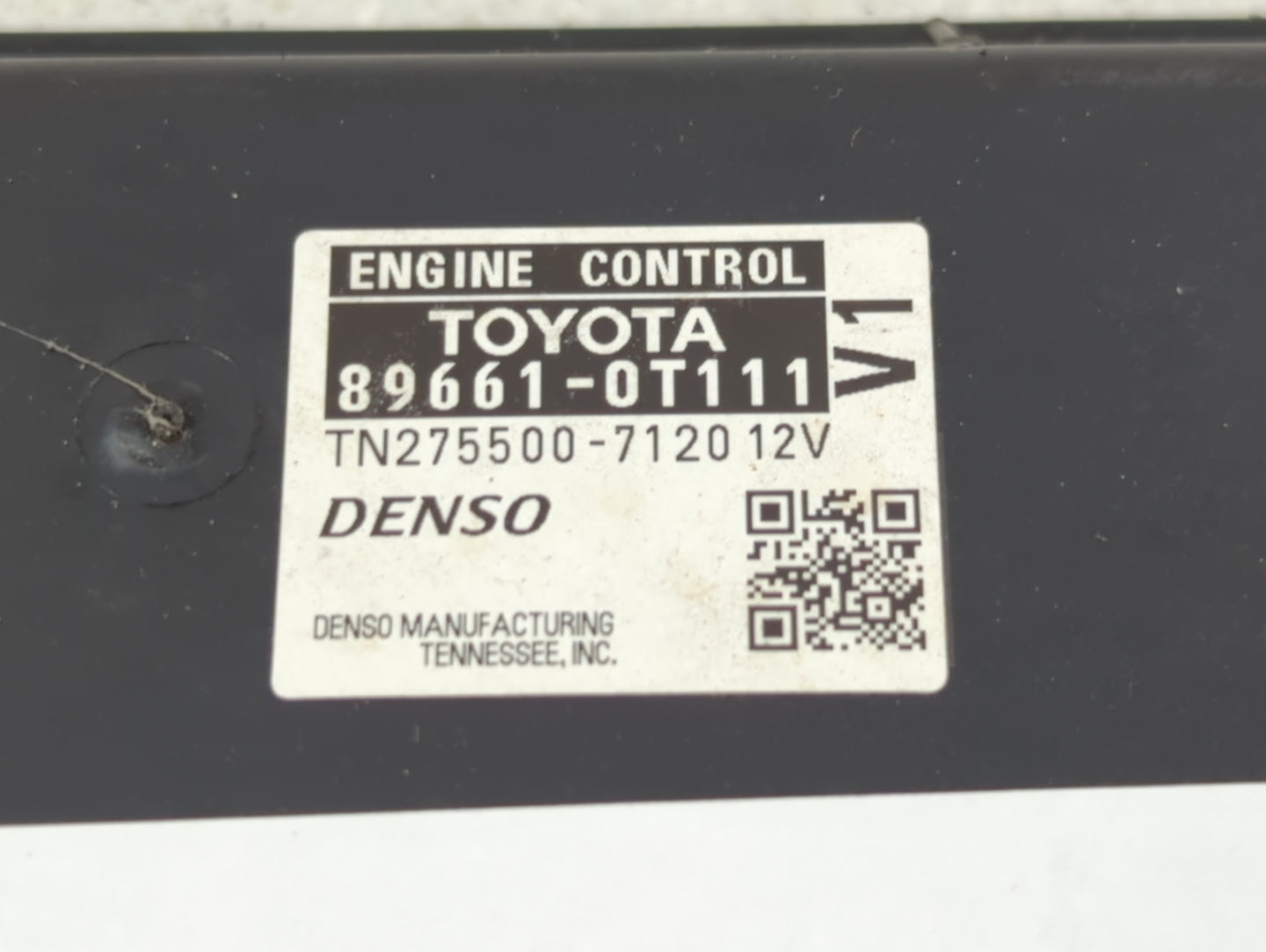 2013-2014 Toyota Venza PCM Engine Control Computer ECU ECM PCU OEM P/N:TN275500-7120 89661-0T111 Fits Fits 2013 2014 OEM Use