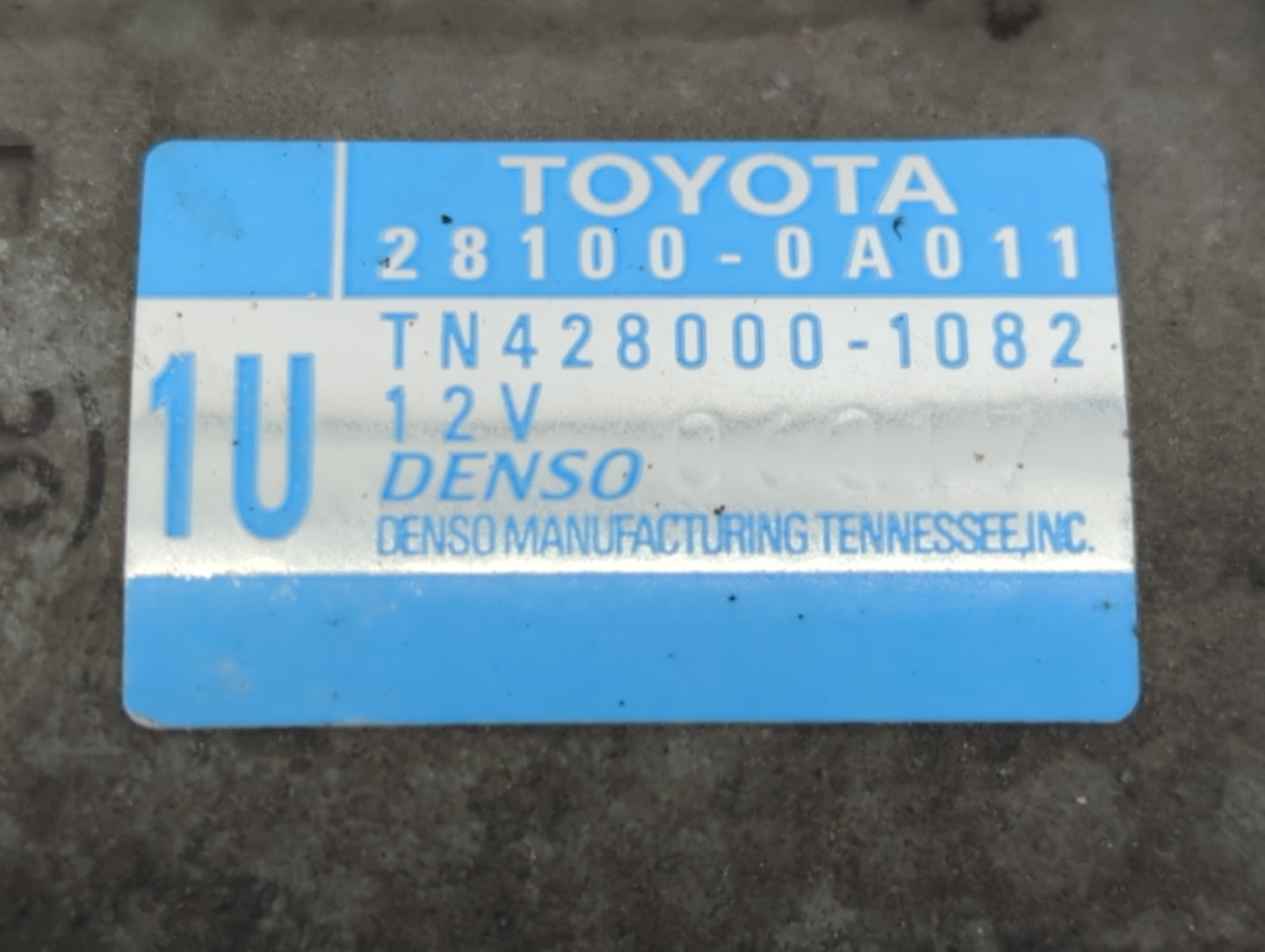 2009-2016 Toyota Venza Car Starter Motor Solenoid OEM P/N:428000-1082 28100-0A011 Fits OEM Used Auto Parts - Oemusedautopart