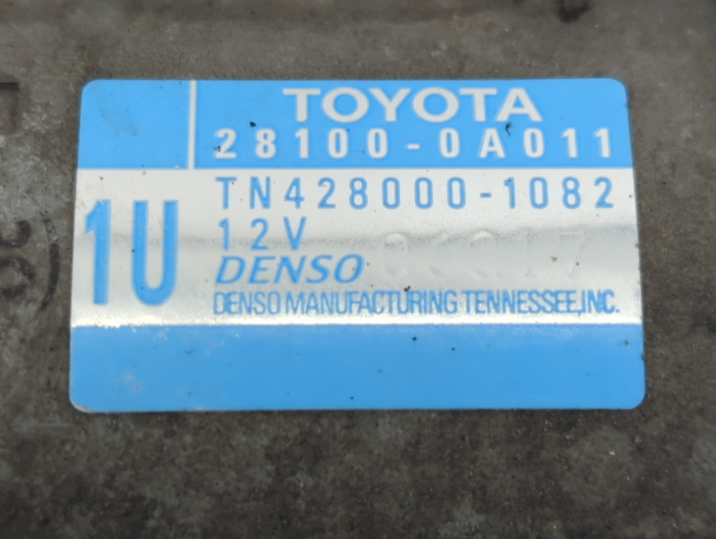 2009-2016 Toyota Venza Car Starter Motor Solenoid OEM P/N:428000-1082 28100-0A011 Fits OEM Used Auto Parts - Oemusedautopart