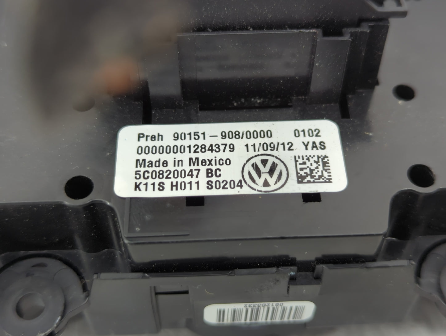 2012-2016 Volkswagen Beetle Climate Control Module Temperature AC/Heater Replacement P/N:5C0820047 90151-908 Fits OEM Used A