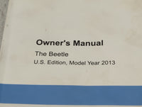 2013 Volkswagen Beetle Owners Manual Book Guide P/N:1315U1BCO21 131.5U1.BCO.21, C113NBING.21.2.3.340 OEM Used Auto Parts - O