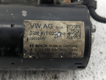 2006-2014 Volkswagen Beetle Car Starter Motor Solenoid OEM P/N:02M 911 023 S Fits OEM Used Auto Parts