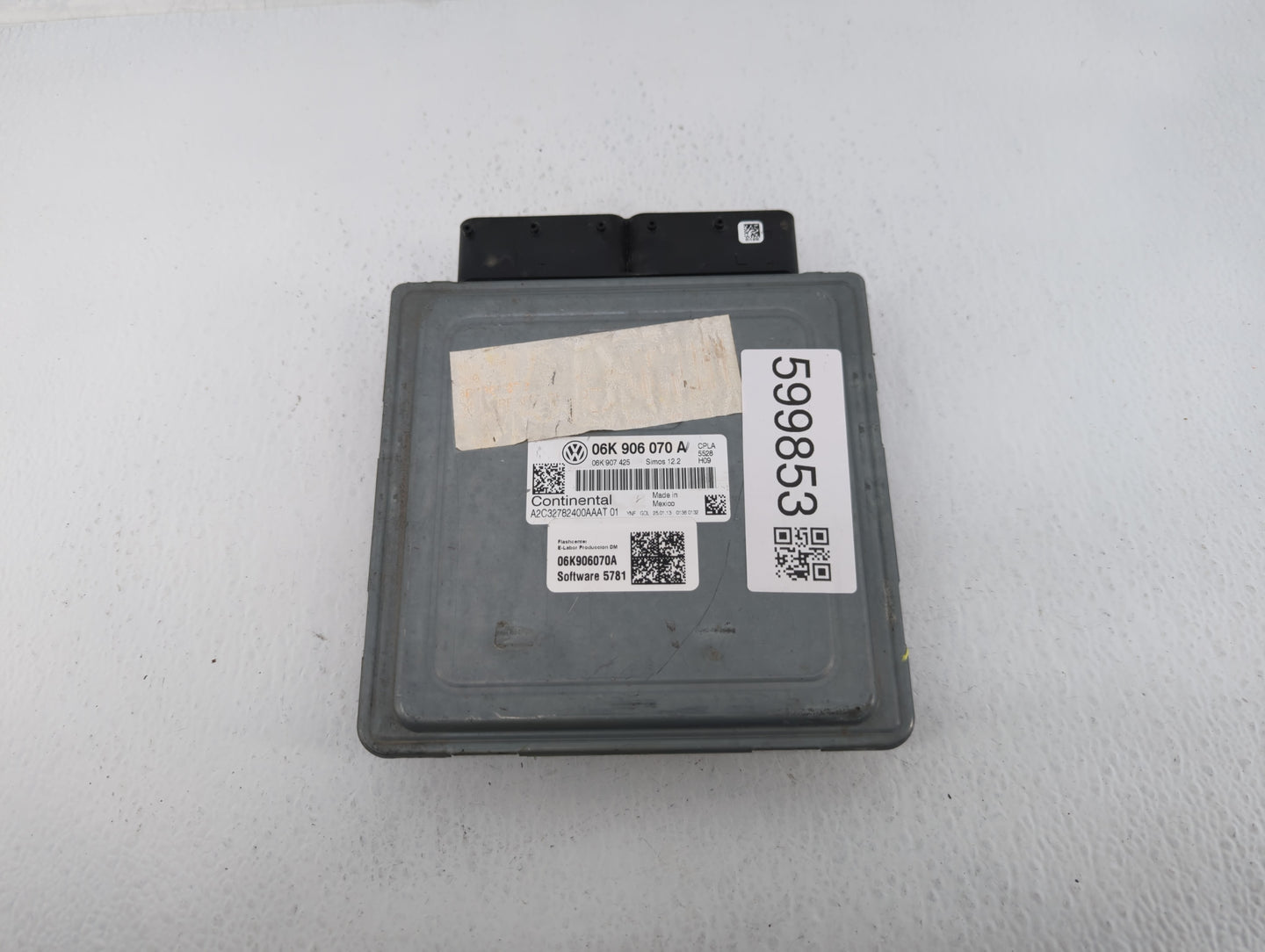 2013-2015 Volkswagen Beetle PCM Engine Control Computer ECU ECM PCU OEM P/N:06K 906 070 A Fits Fits 2013 2014 2015 OEM Used 