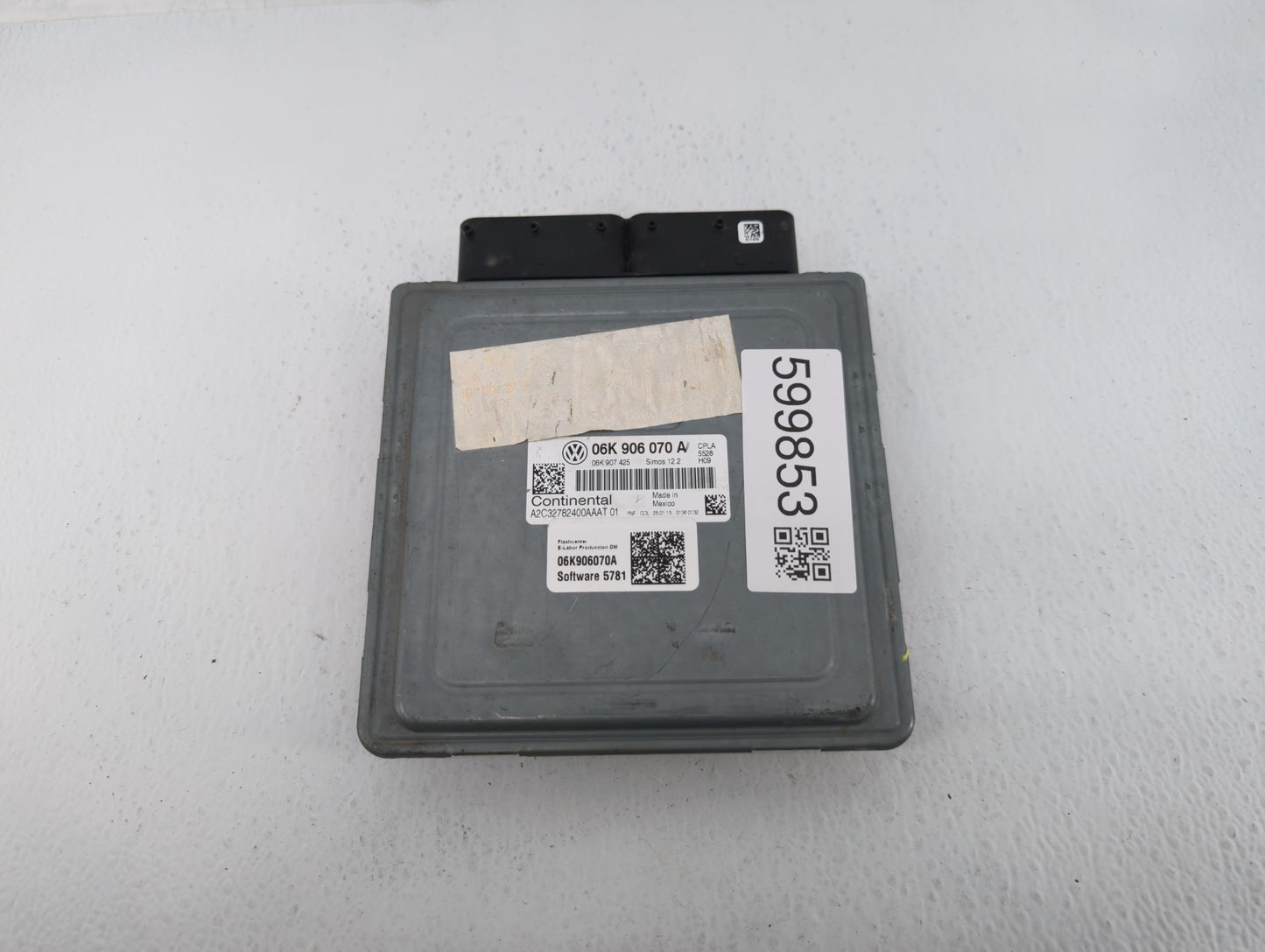 2013-2015 Volkswagen Beetle PCM Engine Control Computer ECU ECM PCU OEM P/N:06K 906 070 A Fits Fits 2013 2014 2015 OEM Used 