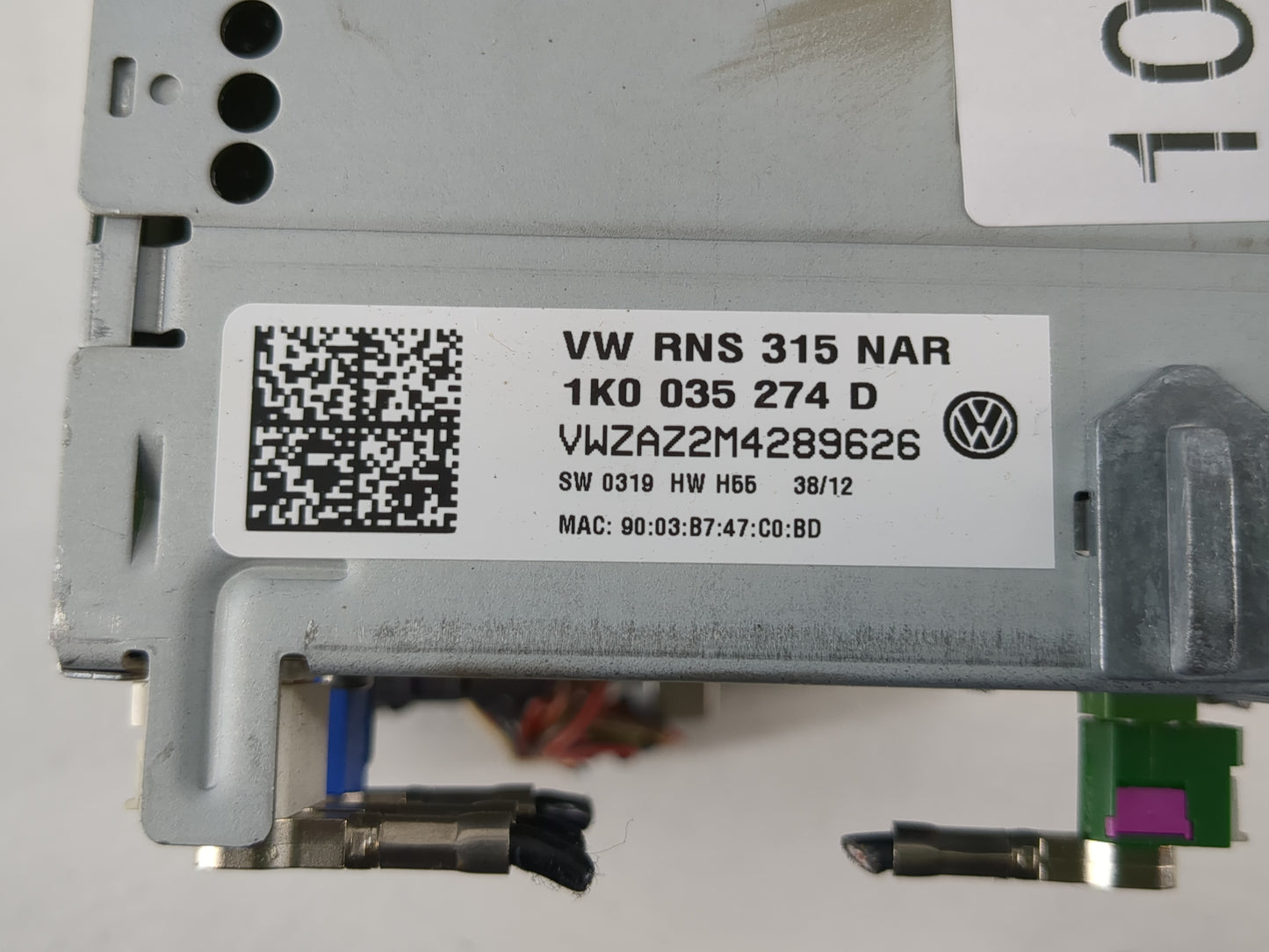 2012-2013 Volkswagen Cc Radio AM FM Cd Player Receiver Replacement P/N:1K0 035 274 D Fits Fits 2012 2013 2014 2015 2016 2017