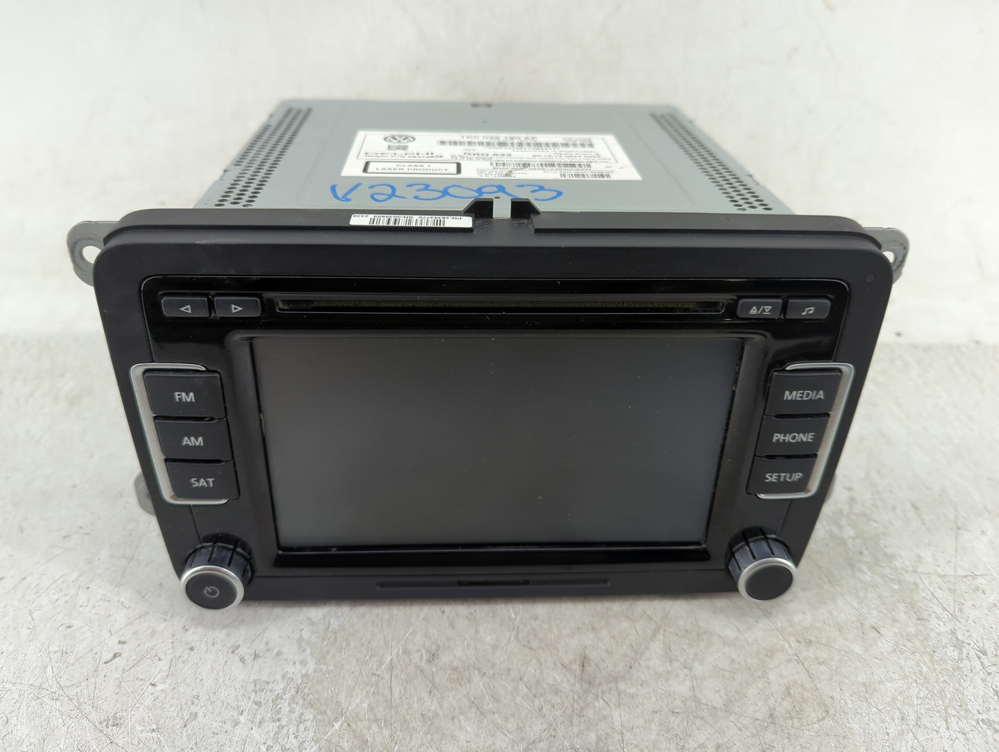 2012-2013 Volkswagen Cc Radio AM FM Cd Player Receiver Replacement P/N:1K0 035 180 AF Fits Fits 2012 2013 2014 2015 2016 201