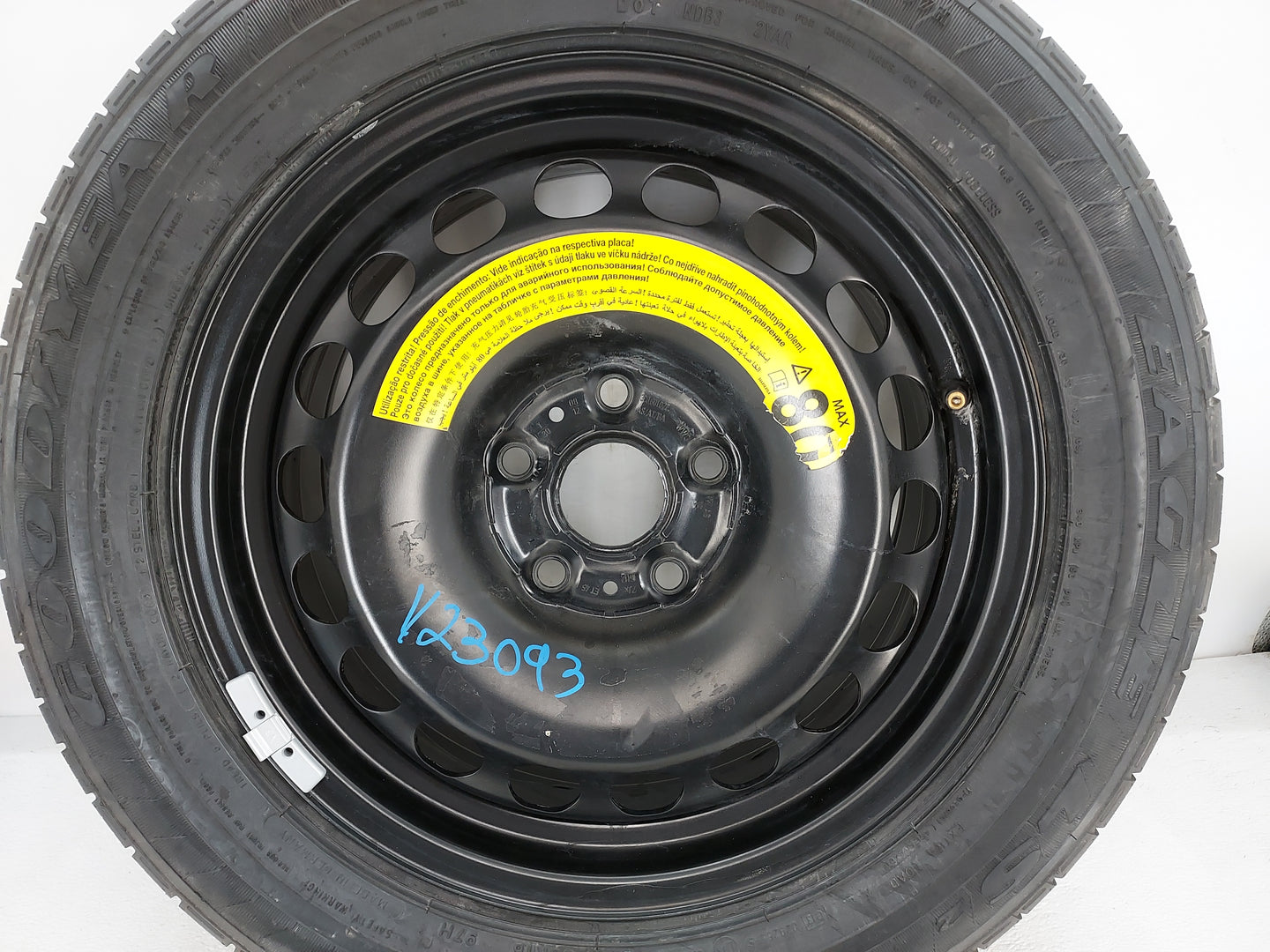 2009-2017 Volkswagen Cc Spare Donut Tire Wheel Rim Oem - Oemusedautoparts1.com