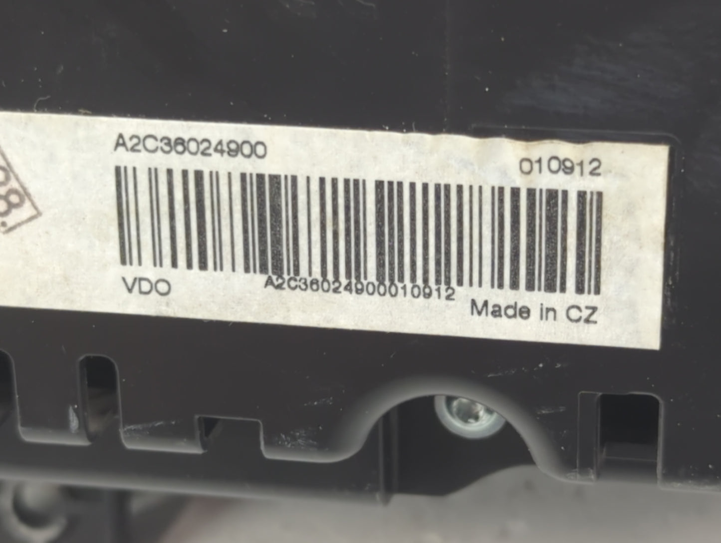 2013 Volkswagen Cc Instrument Cluster Speedometer Gauges P/N:A2C36024900 A2C36024900010912 Fits OEM Used Auto Parts - Oemuse