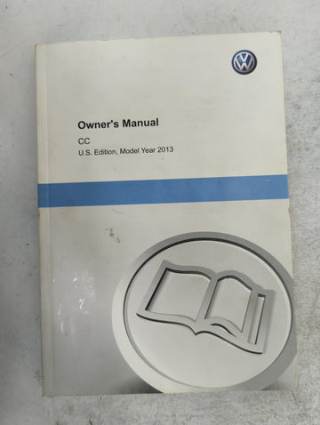 2013 Volkswagen Cc Owners Manual Book Guide P/N:1325U1PCC23 OEM Used Auto Parts