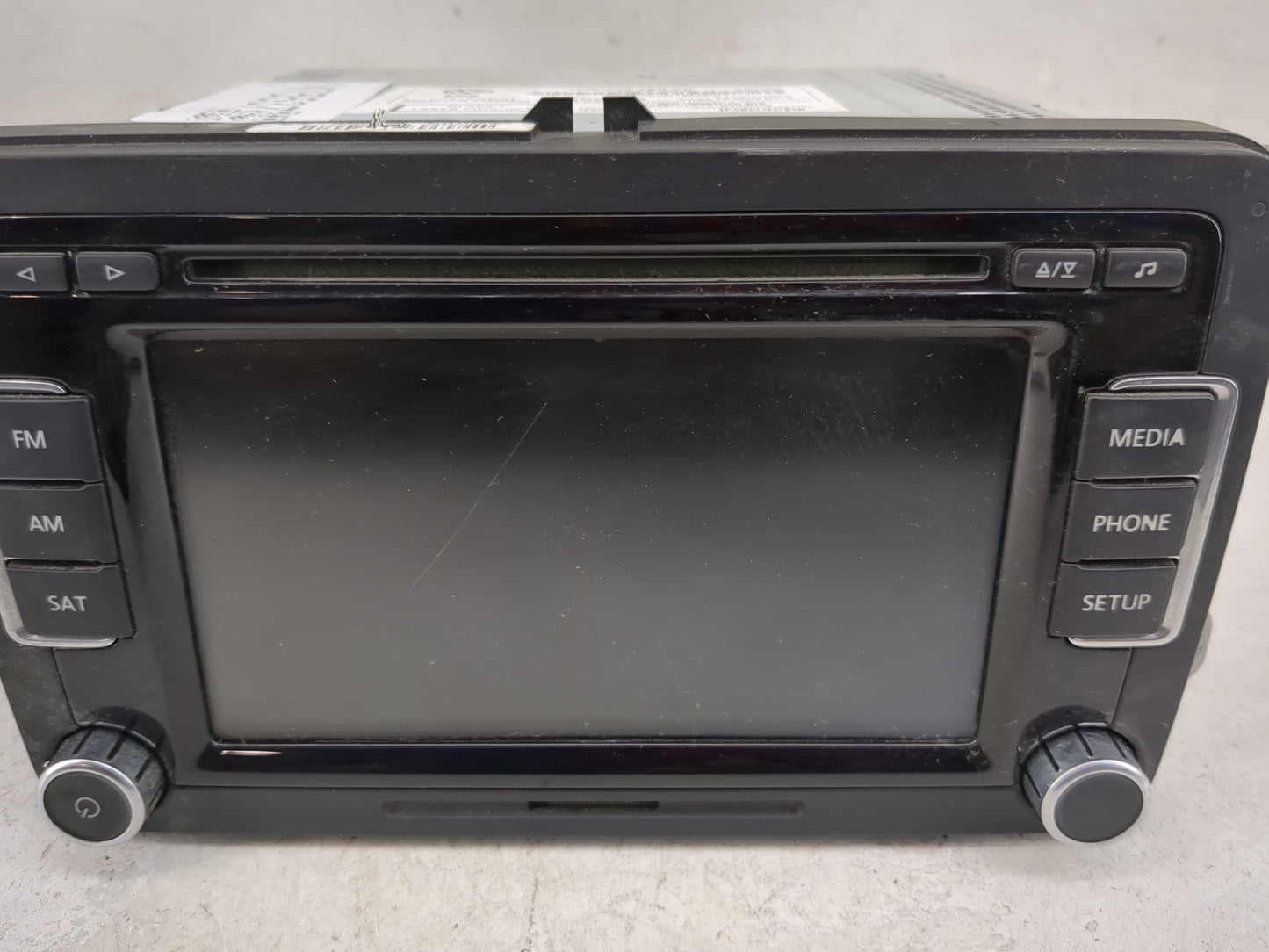 2009-2013 Volkswagen Cc Radio AM FM Cd Player Receiver Replacement P/N:1K0035180AF 28360223 Fits OEM Used Auto Parts - Oemus