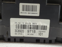 2013 Volkswagen Cc Instrument Cluster Speedometer Gauges P/N:3C8920 971B Fits OEM Used Auto Parts - Oemusedautoparts1.com