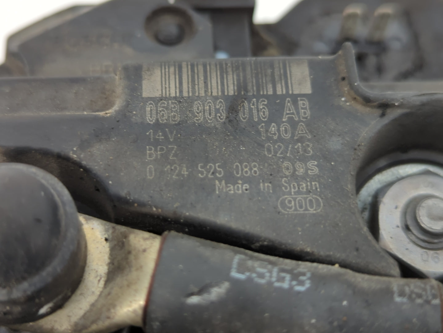 2009-2017 Volkswagen Cc Alternator Replacement Generator Charging Assembly Engine OEM P/N:06B 903 016AB Fits OEM Used Auto P