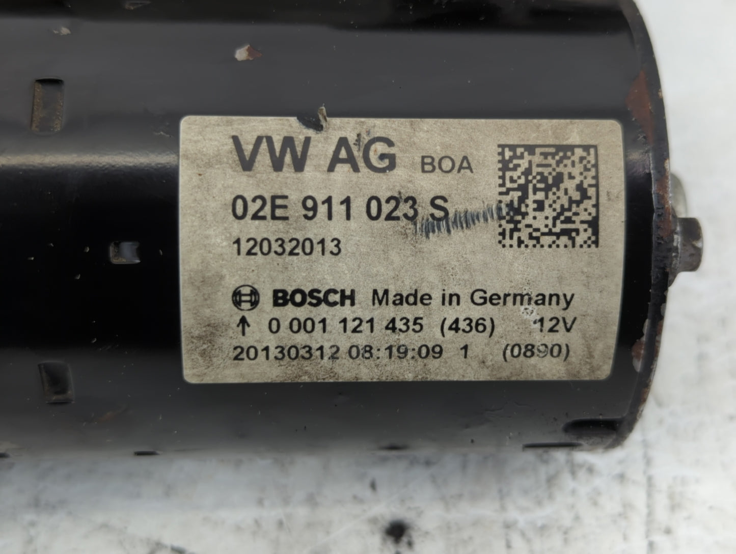 2009-2017 Volkswagen Cc Car Starter Motor Solenoid OEM P/N:02E 911 023 S Fits OEM Used Auto Parts - Oemusedautoparts1.com