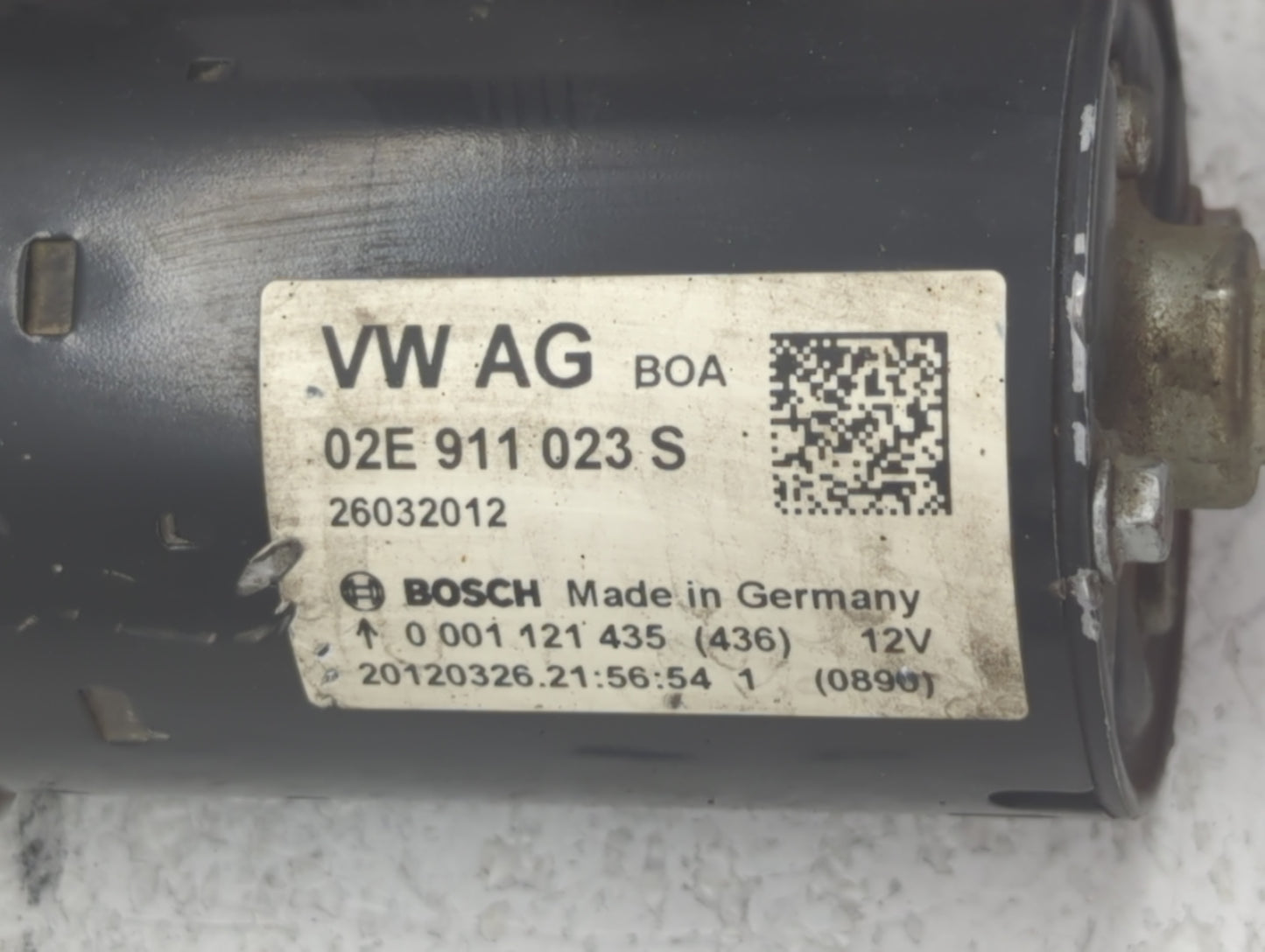 2009-2017 Volkswagen Cc Car Starter Motor Solenoid OEM P/N:02E 911 023 S Fits OEM Used Auto Parts - Oemusedautoparts1.com