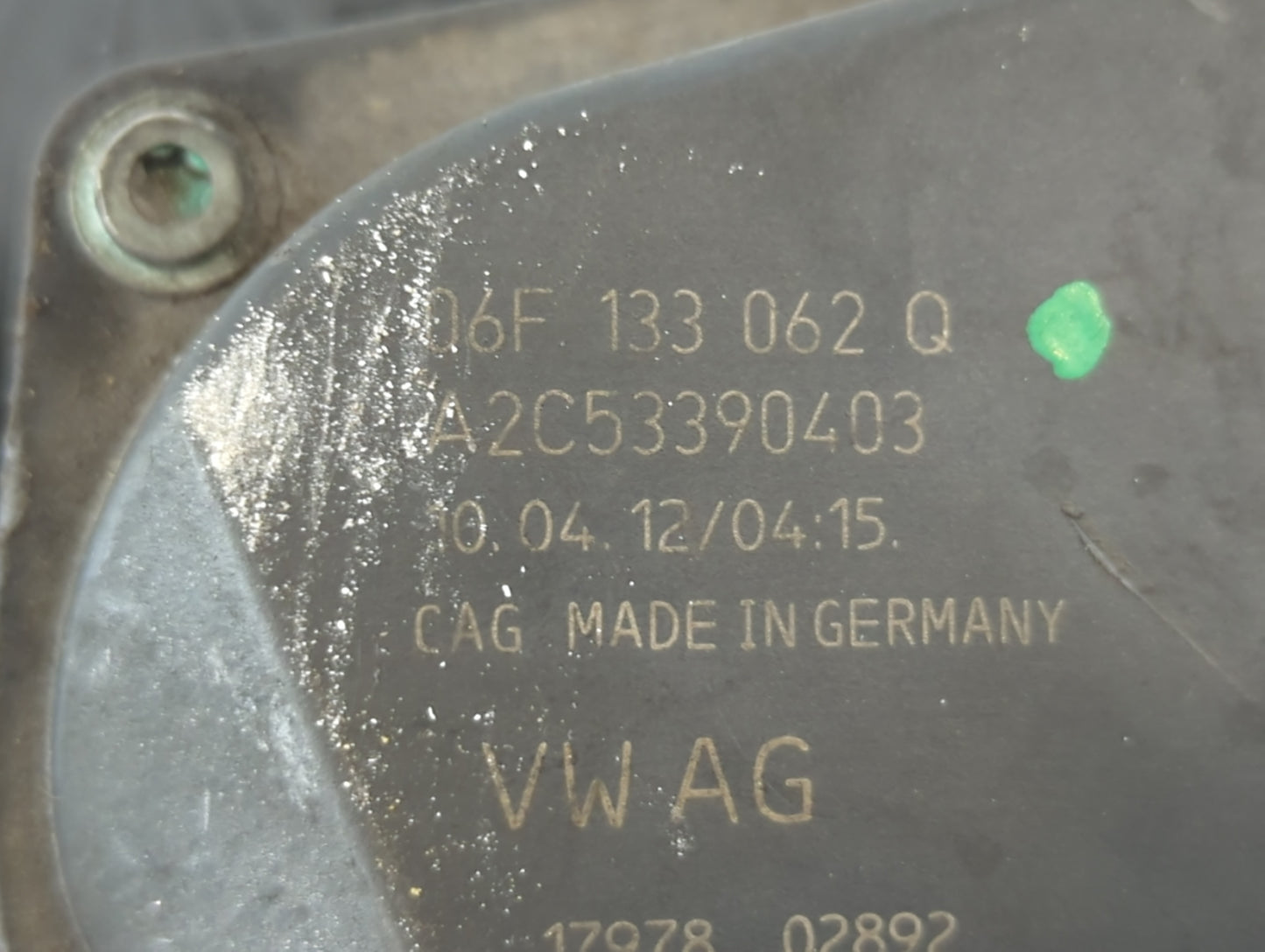2009-2017 Volkswagen Cc Throttle Body P/N:A2C53390403 06F 133 062 Q Fits OEM Used Auto Parts - Oemusedautoparts1.com