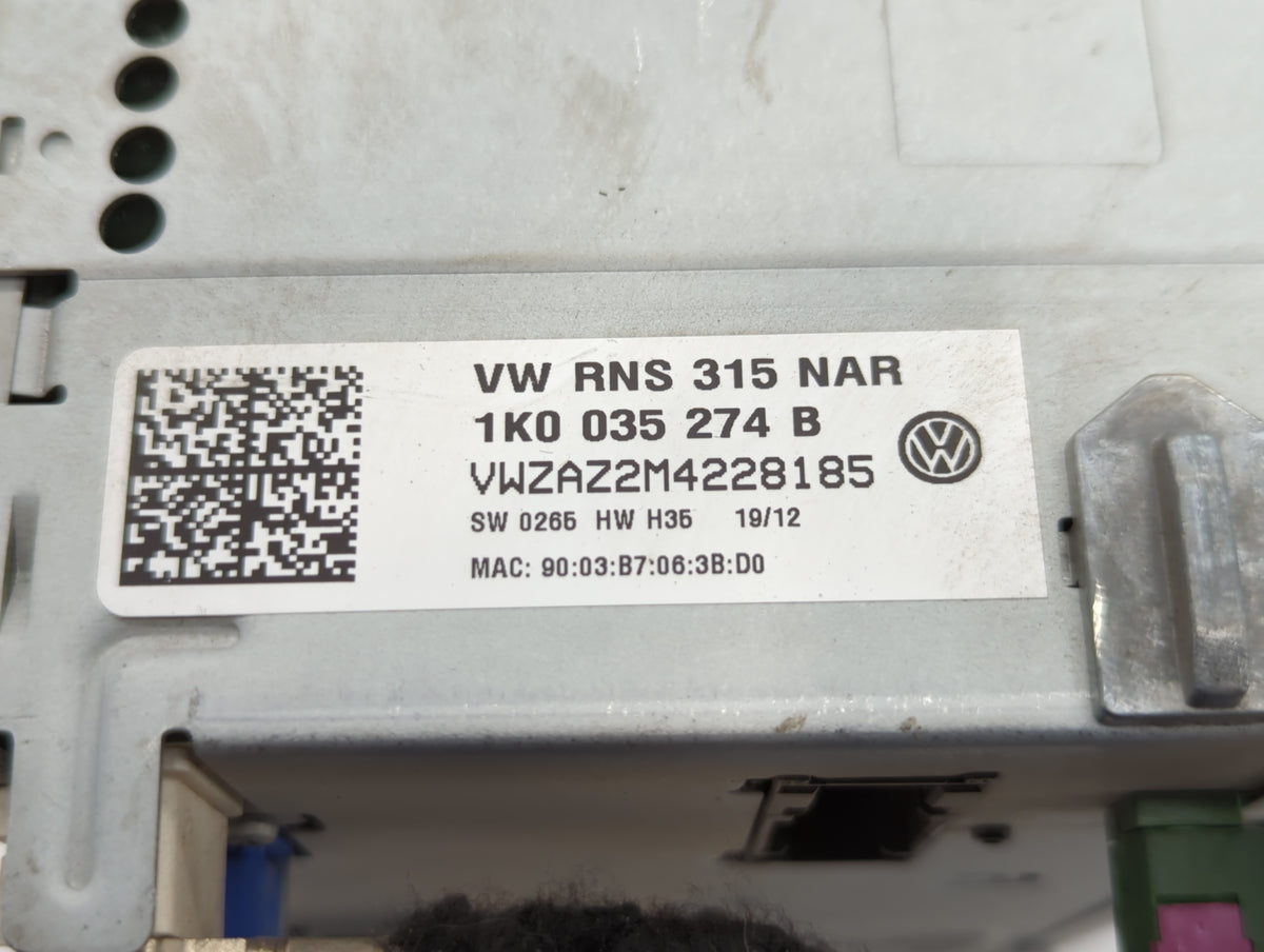 2012-2017 Volkswagen Cc Am Fm Cd Player Radio Receiver 726374 - Oemusedautoparts1.com