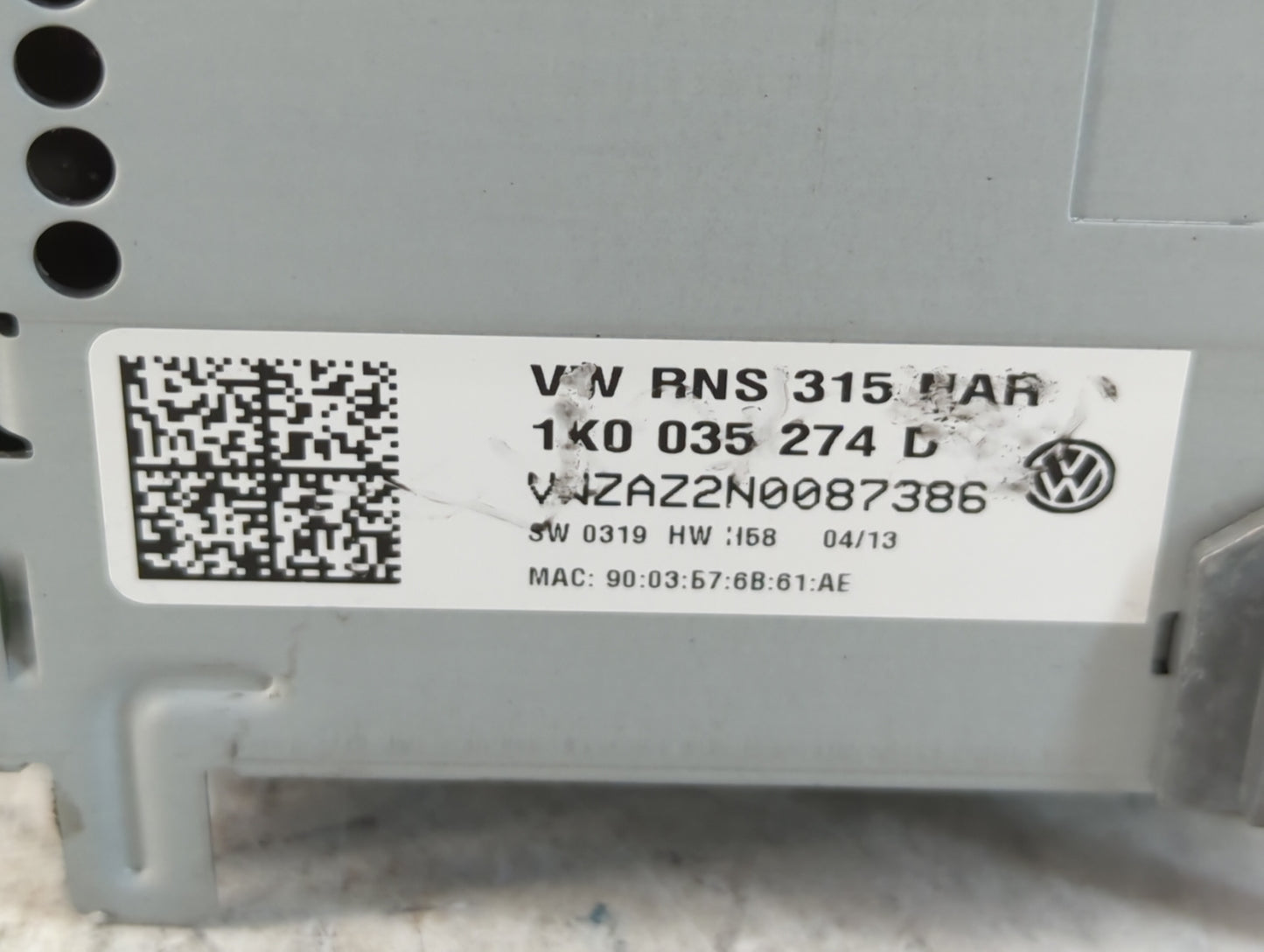 2012-2017 Volkswagen Cc Am Fm Cd Player Radio Receiver - Oemusedautoparts1.com