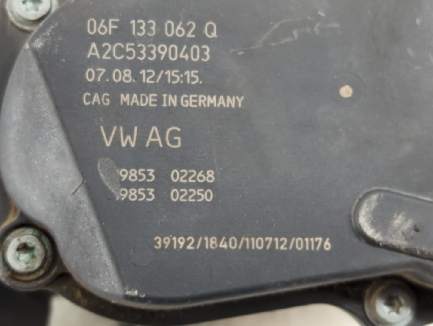 2009-2017 Volkswagen Cc Throttle Body P/N:A2C53390403 06F 133 062 Q Fits OEM Used Auto Parts - Oemusedautoparts1.com