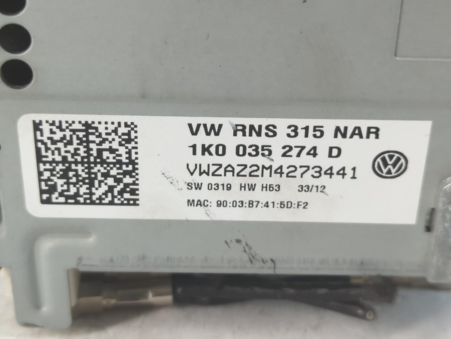 2012-2017 Volkswagen Cc Radio AM FM Cd Player Receiver Replacement P/N:1K0 035 274 D Fits Fits 2012 2013 2014 2015 2016 2017