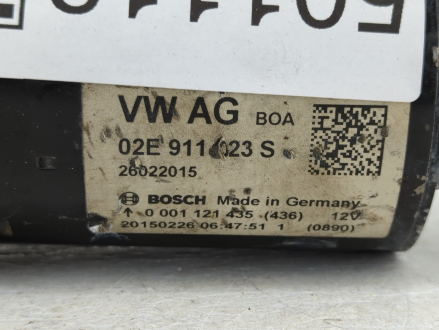 2019 Volkswagen Golf Car Starter Motor Solenoid OEM P/N:02E 911 023 S Fits Fits 2011 2012 2013 2014 2015 2016 2017 2018 OEM 