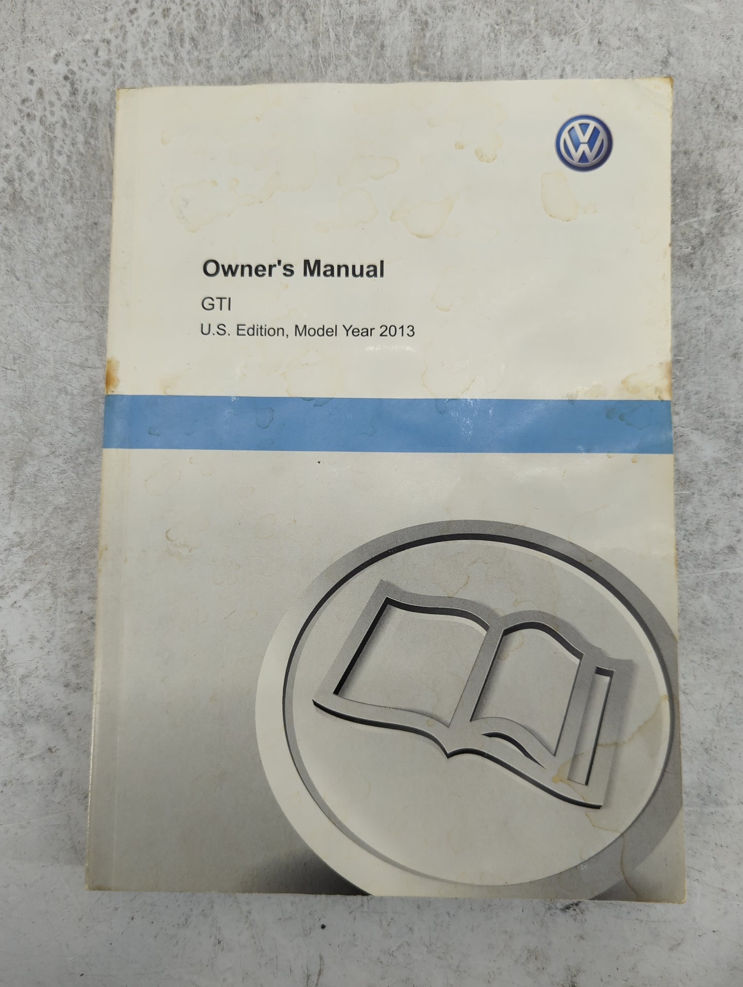 2013 Volkswagen Gti Owners Manual Book Guide P/N:132.5U1.GT6.23 1325U1GT623 OEM Used Auto Parts - Oemusedautoparts1.com