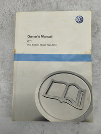 2013 Volkswagen Gti Owners Manual Book Guide P/N:132.5U1.GT6.23 1325U1GT623 OEM Used Auto Parts - Oemusedautoparts1.com