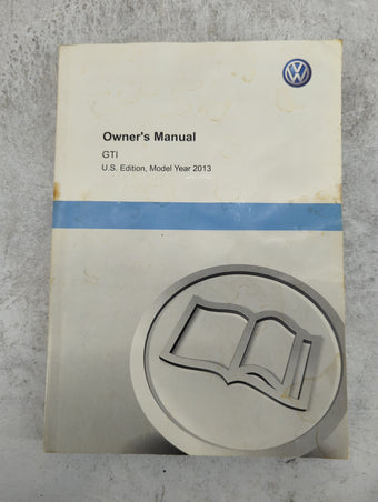 compare product 2013 Volkswagen Gti Owners Manual Book Guide P/N:132.5U1.GT6.23 1325U1GT623 OEM Used Auto Parts