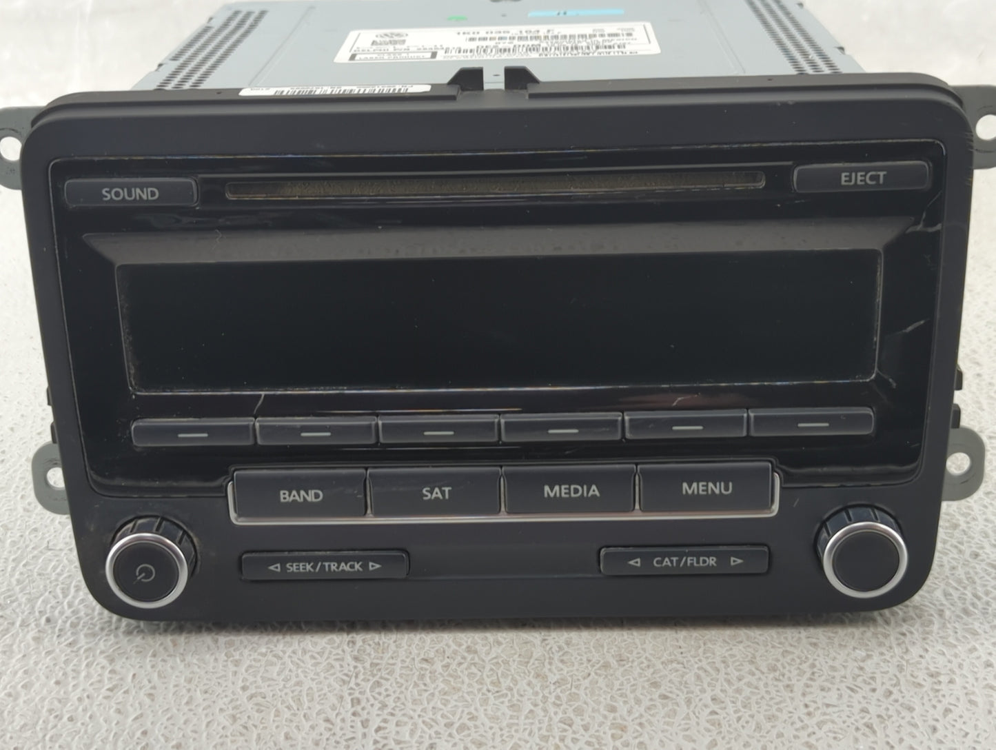 2013 Volkswagen Gti Radio AM FM Cd Player Receiver Replacement P/N:1K0 035 164 F Fits OEM Used Auto Parts - Oemusedautoparts
