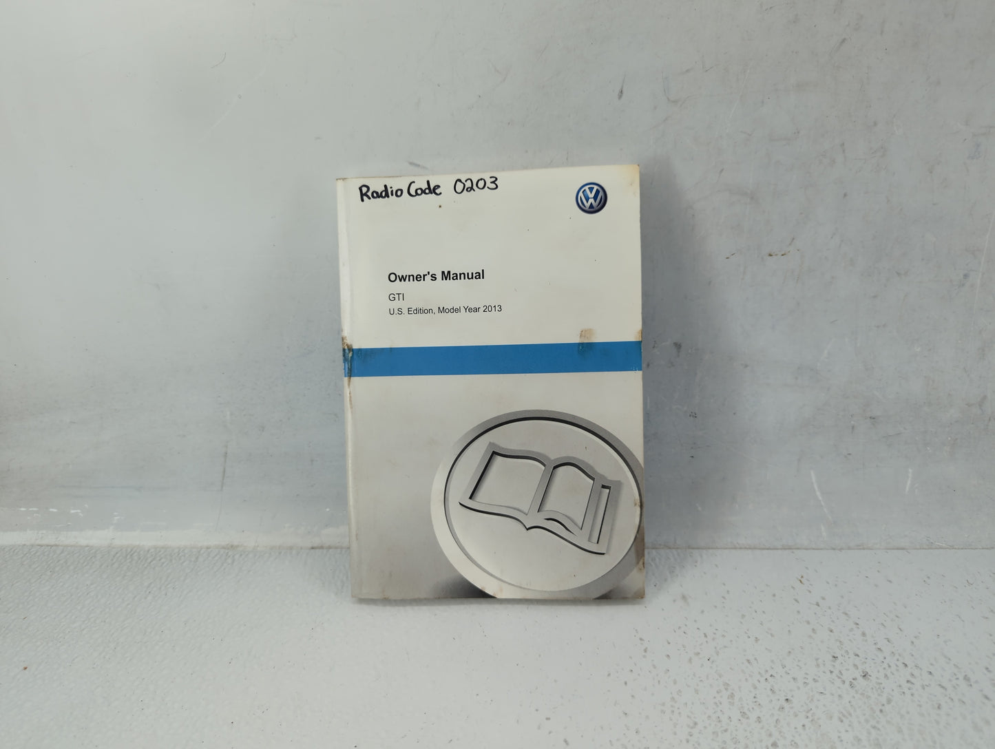 2013 Volkswagen Gti Owners Manual Book Guide P/N:1315U1GT623 OEM Used Auto Parts - Oemusedautoparts1.com