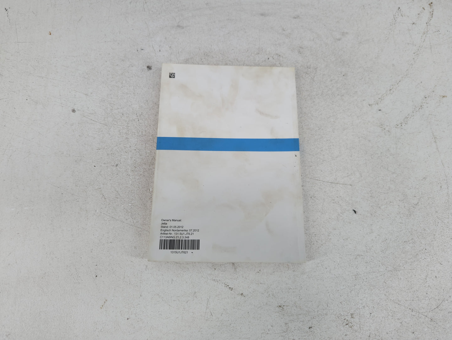 2013 Volkswagen Jetta Owners Manual Book Guide P/N:1315U1JT621 OEM Used Auto Parts - Oemusedautoparts1.com