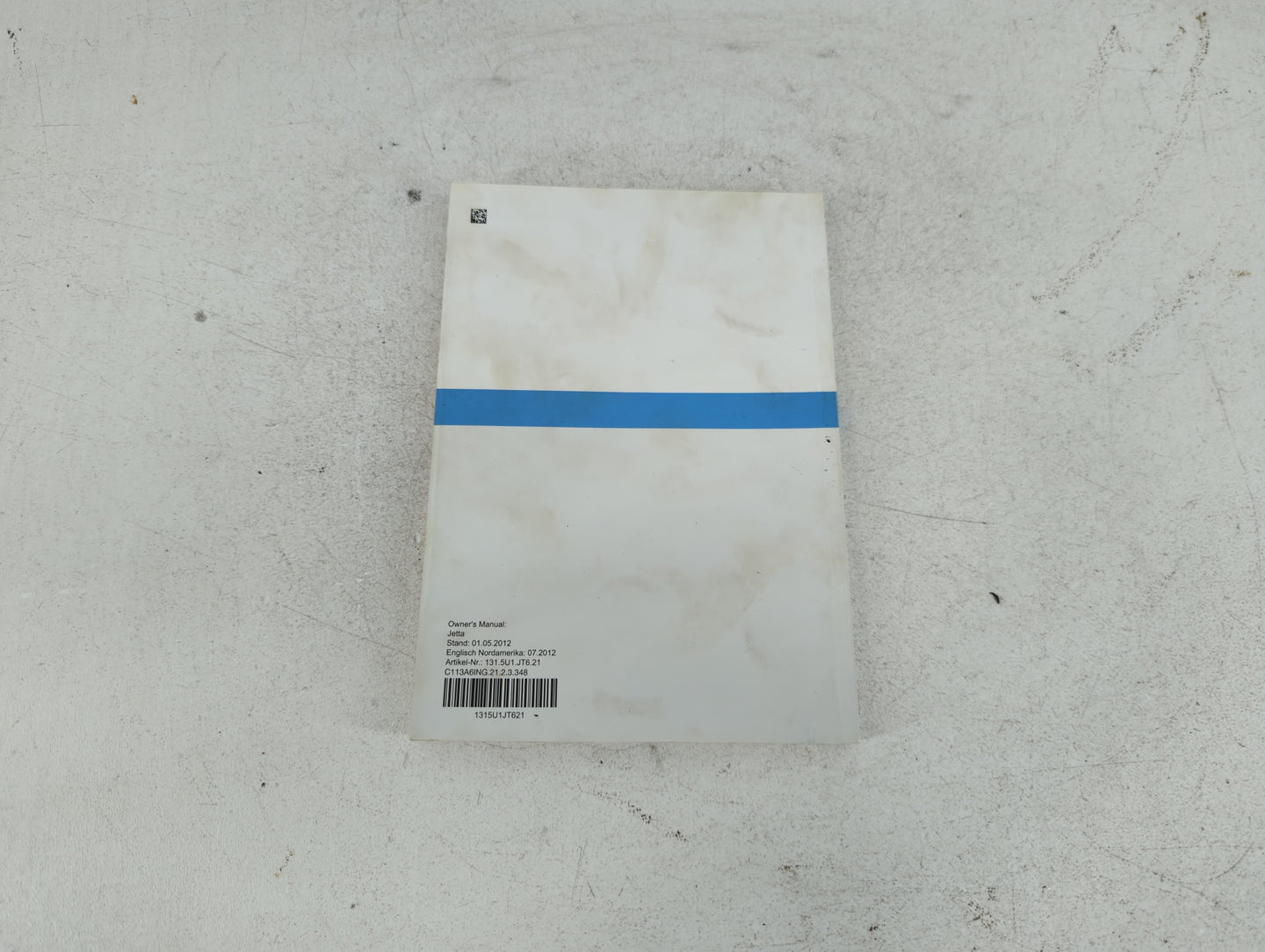2013 Volkswagen Jetta Owners Manual Book Guide P/N:1315U1JT621 OEM Used Auto Parts - Oemusedautoparts1.com
