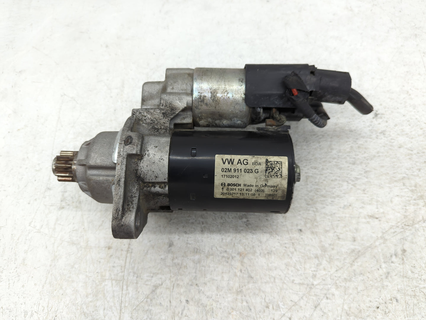 2012-2016 Volkswagen Jetta Car Starter Motor Solenoid OEM P/N:02M 911 023 G Fits Fits 2012 2013 2014 2015 2016 2018 OEM Used