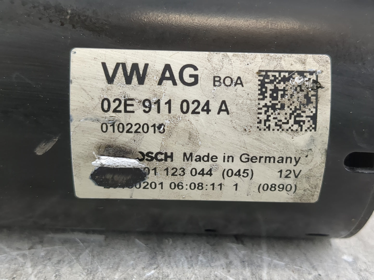 2009-2016 Volkswagen Jetta Car Starter Motor Solenoid OEM P/N:02E 911 024 A Fits Fits 2009 2010 2011 2012 2013 2014 2015 201