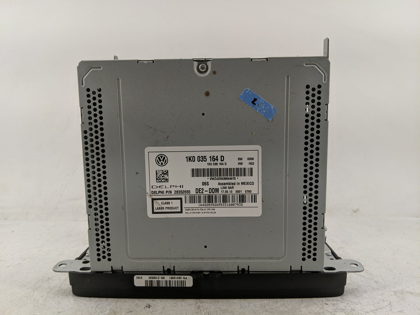 2011-2014 Volkswagen Jetta Radio AM FM Cd Player Receiver Replacement Fits Fits 2011 2012 2013 2014 2015 2016 OEM Used Auto 