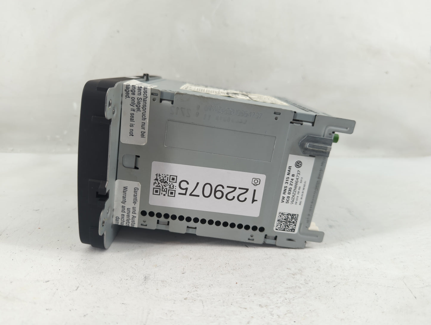 2013 Volkswagen Jetta Radio AM FM Cd Player Receiver Replacement P/N:5C0 035 274 B VW RNS 315 NAR Fits OEM Used Auto Parts -