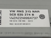 2013 Volkswagen Jetta Radio AM FM Cd Player Receiver Replacement P/N:5C0 035 274 B VW RNS 315 NAR Fits OEM Used Auto Parts -