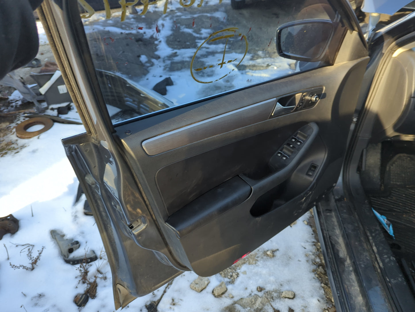 2013 Volkswagen Jetta Front Left Driver Interior Door Panel Trim - Oemusedautoparts1.com